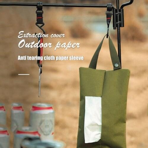 Outdoor Camping Tissue Cover Bathroom Home Kitchen Toilet Paper Hanging Bags Case Outdoor Portable Camping Accessories
