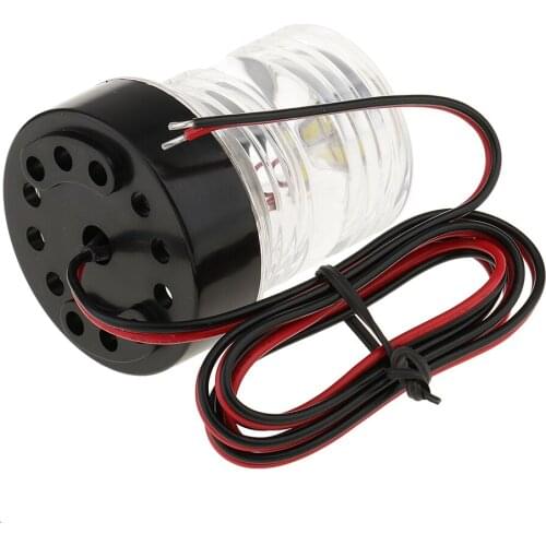 Waterproof 12V LED Stern Transom 360° Light With Cable For Boat Yacht Ship