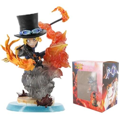 Japan Anime One Piece Sabo Battle Ver. Cute Mini PVC Figure Figurine 16cm Toy Model Statue New With Box