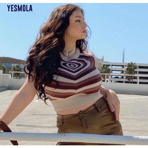 YESMOLA Women's Knitted T-shirts