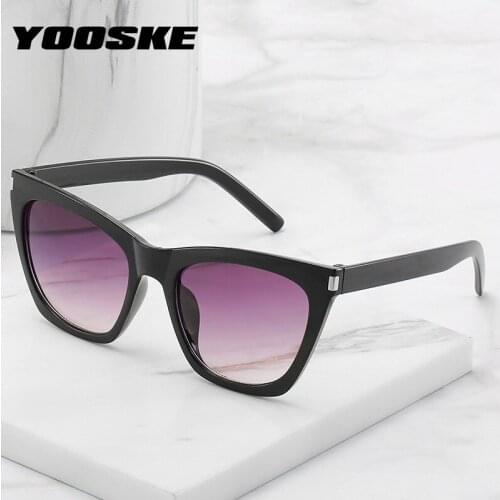 YOOSKE Sexy Cat Eye Sunglasses Women Vintage Oversized Gradient Sun Glasses Shades Female Luxury Designer UV400 Sunglass
