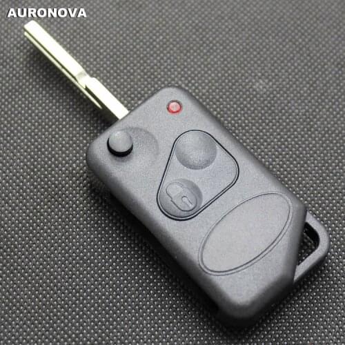 AURONOVA New Replace Folding Key Shell for Land Rover Range Rover Discovery 2 Buttons Remote Car Key Case DIY