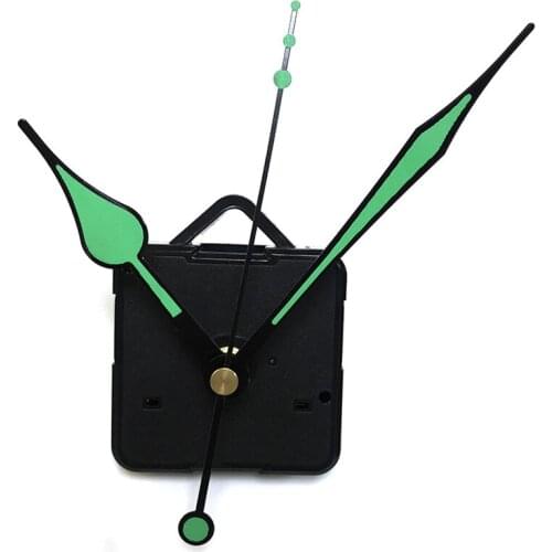 Green Luminous Mute Hands Quartz Clock Movement Mechanism Repair Tool Part Kit DIY Set