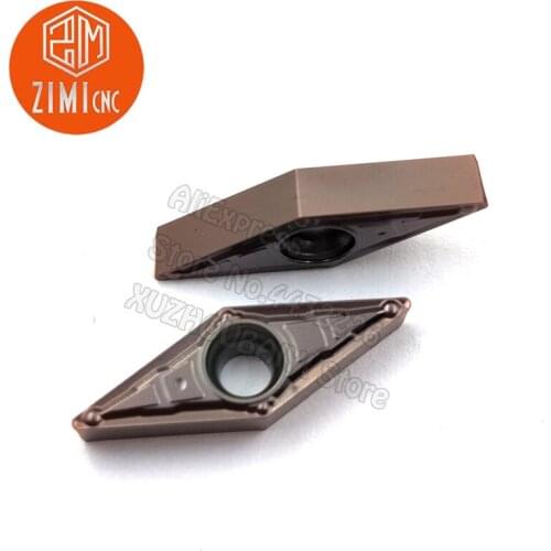 10PCS VBMT110304-MV VP15TF Carbide Insert Cutting Tool VBMT221 Lathe Cutter For Machining Stainless Steel Lathe Accessories