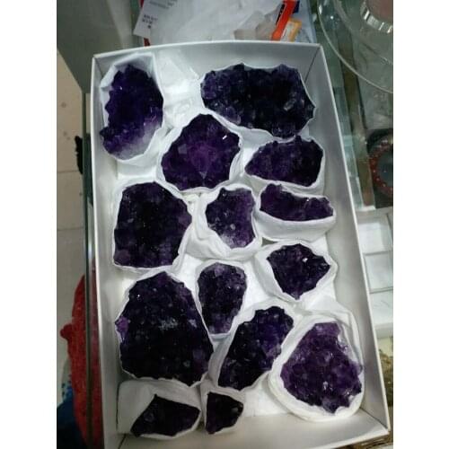 14 AAA Uruguay natural amethyst cluster quartz crystal original