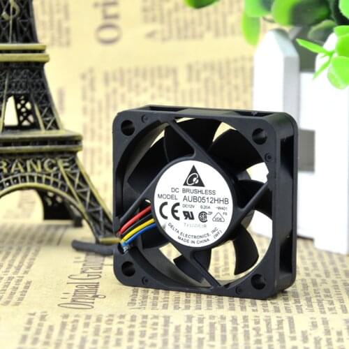For delta AUB0512HHB DC12V 0.2A W401 5CM 5015 Server Cooling Fan 50x50x15mm pwm 4Pin