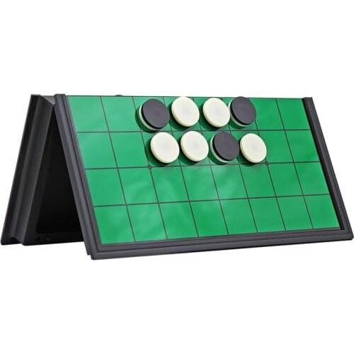 64pcs Reversi Othello Magnetic Apple Chess Portable Folding Board Chess Parent-Child Family Game Standard Educational Home Gift