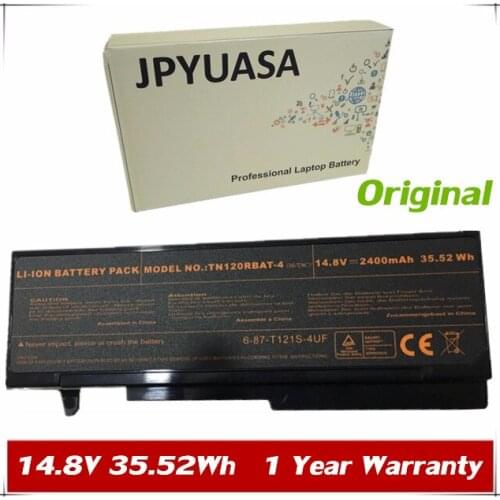 7XINbox 14.8V 2400mAh 35.52Wh Original TN120RBAT-4 TN120RBAT-8 Laptop Battery For Clevo TN120R TN121R TN120 6-87-T121S-4UF
