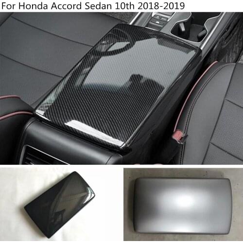 Car Inner Trim Center Console Middle Rear Back Tail Cup Gear Armrest Box Frame For Honda Accord Sedan 10th 2018 2019 2020 2021