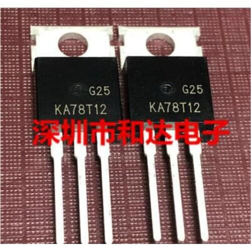 Free shipping 50PCS KA78T12 TO-220 12V 3A