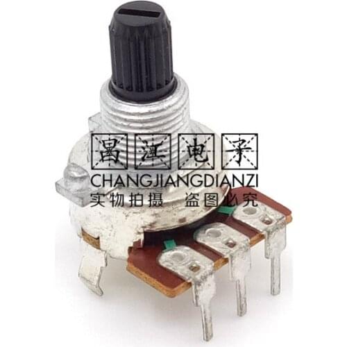 1 Piece 1613 Type A203 Mono A20K Audio Speaker Amplifier Volume Potentiometer 15MM Flower Shaft 3 Feet