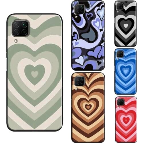 Latte Love Coffee Heart Brown Case For Huawei P40 Lite P30 P20 P Smart Z 2019 Nova 5T Honor 20 Pro 10i 8A 8X 9X Cover