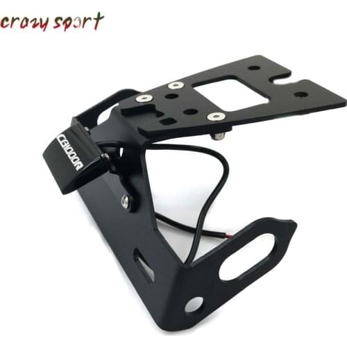 CB1000R License Plate Holder For HONDA CB 1000R 2010-2016 Motorcycle Fender Eliminator Registration Bracket LED Light 15 14 12
