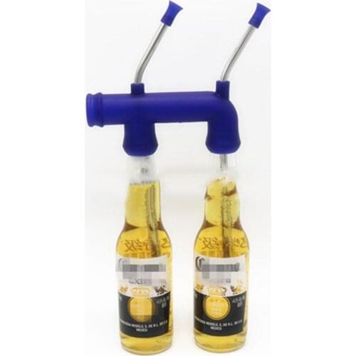 Double Beer Snorkel Beer Dispenser For College Parties Christmas Birthdays New Year Party A5I4