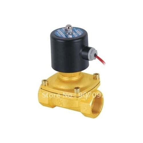 Quality Gurantee 12v Normally Open 1 1/4" Brass NBR Solenoid Valves 2W350-35NO 12-240V AC/DC