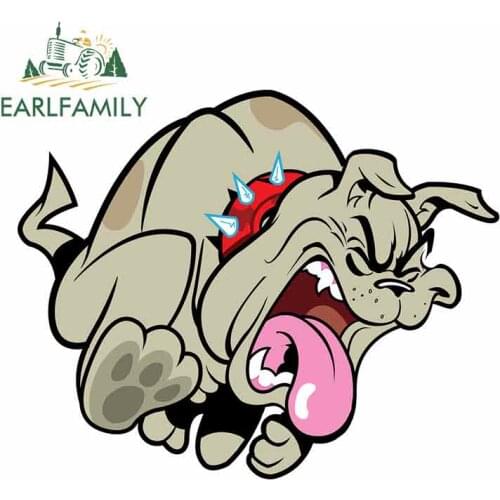 EARLFAMILY 13cm x 10.6cm For Frightened Dog Personality Creative Stickers Car Assessoires Car Stickers And Decals Vinyl Material