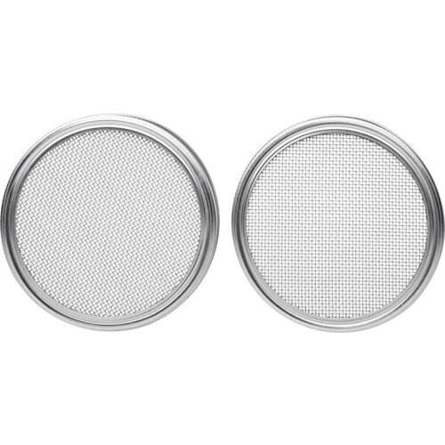 Stainless Steel Sprouting Lids For Wide Mouth Mason Jars - Strainer Lid For Canning Jars And Seed Sprouting Screen