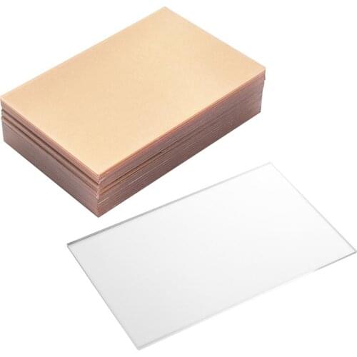 20pcs Sheets Transparent Clear Plastic Sheet Acrylic Board Organic Glass Polymethyl Methacrylate for Craft Project Picture Frame