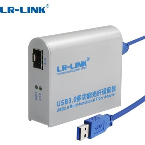LR-LINK 3210PF-SFP USB 3.0 Gigabit Ethernet Adapter 1000Mb Fiber Optical Network Card Lan Adapter Realtek RTL8153 nic