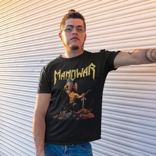Manowar Handmade Art tshirt Manowar Sweatshirt Manowar Shirt Manowar T shirt Manowar T shirt Metal Rock Band Vintage Manowar