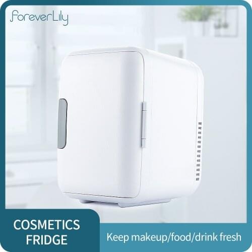 4L Mini Car Fridge Protable Home Low Noise 220V Car Refrigerators Cooling Drink Cooler Car Travel Cosmetic Fridge