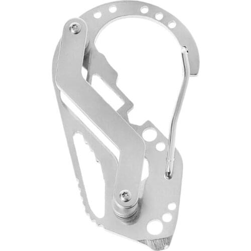 Multifunction EDC Keychain Case Carabiner Outdoor Tool Key Holder Organizer Clip Outdoor Accessories W20