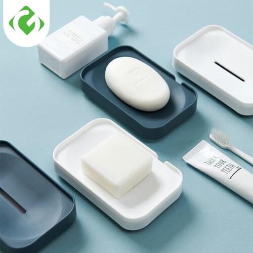 Soap Box Bathroom soap holder Dish Storage Plate Tray Bathroom Soap Holder Case Bathroom Supplies bathroom gadgets GUANYAO