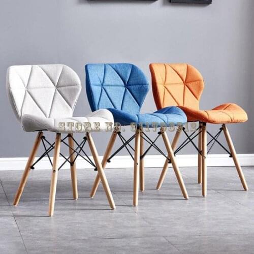 Nordic minimalist home chair dining chair dormitory bedroom desk stool makeup nail chair leisure net red butterfly chair