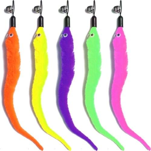 New Soft Funny Easy Clean Teasing Kitten 2021 New Pet DIY Replacement Head For Pet Cat Stick Toy For Cat Teaser Rod