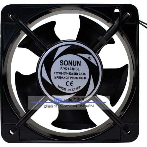 NEW SUNON 13538 2123HBL 220V Axial 135mm ball bearing cooling fan