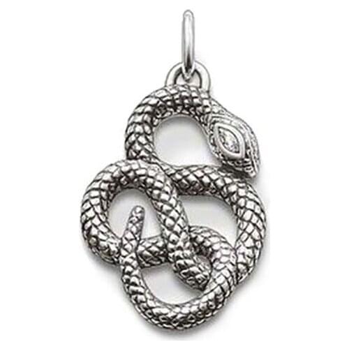 New Fashion Snake Pendant 925 Sterling Silver Thomas Style Hiphop Necklace Choker Charm Factory Price Handmade jewelry Women Men