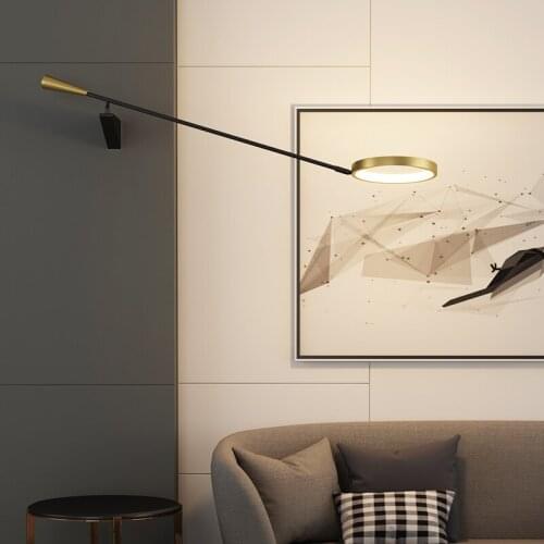 Adjustment Wall Lamp Bedroom Bedside Lamp Modern Simple Nordic Corridor Wall Sconce Lamp Living Room Background Wall Decor Light