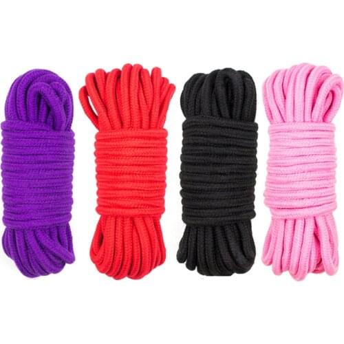 5M Sex Bondage Domination Fetish Rope 16-foot Constraint SM Restraint Flirting Cotton Ropes Erotic Adult Game for Couples
