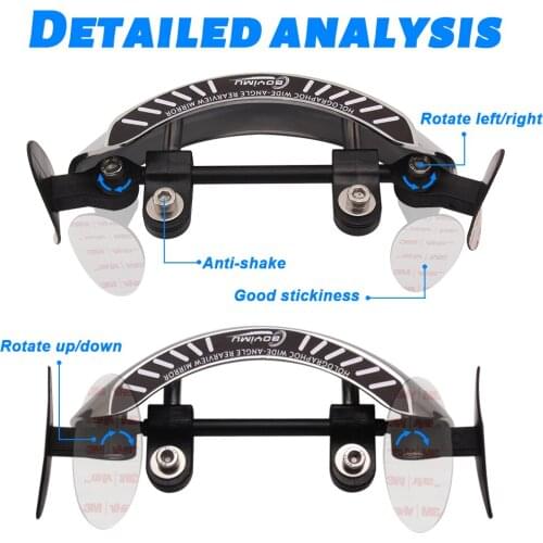 Wide Angle Rear View Mirrors Panoramic Motorcycle For Honda CB500X CB500F NC700S/X NC750S/X CRF1000L All years