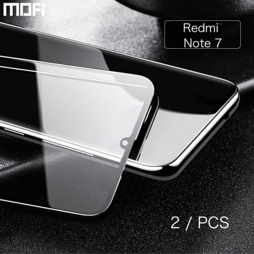 Redmi Note 7 Glass Mofi For Xiaomi Redmi Note 7 Glass Redmi Note7 Screen Protector Front Guard Film Full Cover Glue 9H Hardness