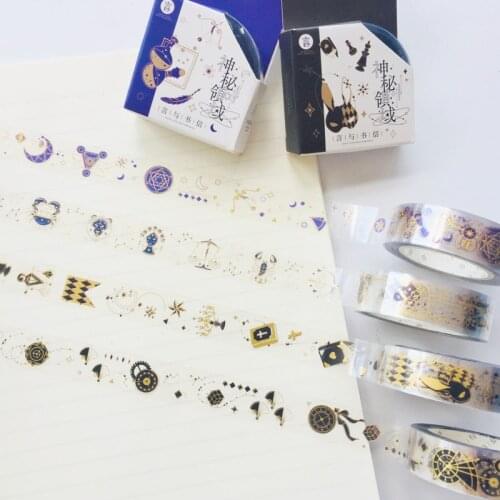 1 Roll 1.5mm*5M Mysterious Field Clear PVC Masking Tape Album Scrapbooking Decor DIYPET Washi Tape Stick Label