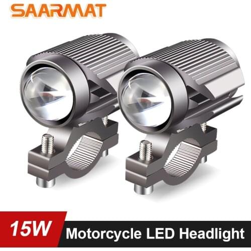 1PCS 12V-36V 30W 4000LM XM-L T6 LED Motorcycle Headlight Spot Work Light Offroad Driving Fog Light Lamp Scooters Spotlight