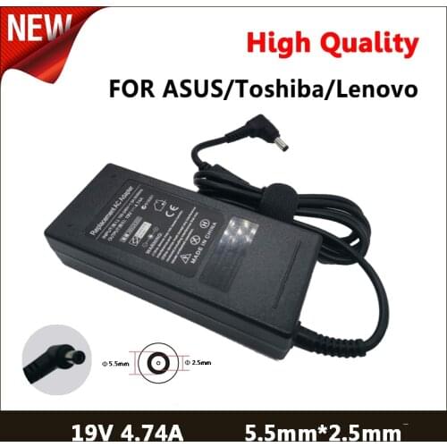 19V 4.74A 5.5*2.5mm Laptop AC Adapter DC Charger For Toshiba For ASUS For Lenovo X550C w519L PA3468E-1AC3 E1-531 Power Supply