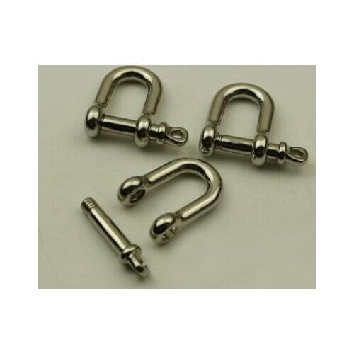20 pcs/ lot DIY Luggage hardware accessories Movable screw D buckle U-shaped buckle Bag hardware D character buckle