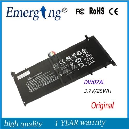 3.7V 25Wh New Original Laptop Battery for HP DW02XL HSTNN-IB4B TPN-P104