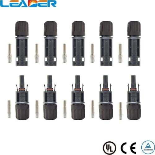 5 Pairs IP68 Guarantee Standard 1500V SOLAR PV Connector For Solar Panels And Photovoltaic Systems