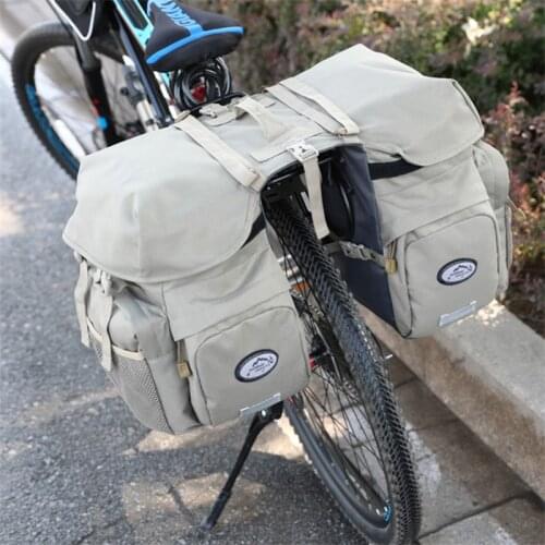50L MTB Bike Rear Seat Trunk Bag Multifunction Pannier Waterproof Double Side Cycling Luggage Carrier Bags
