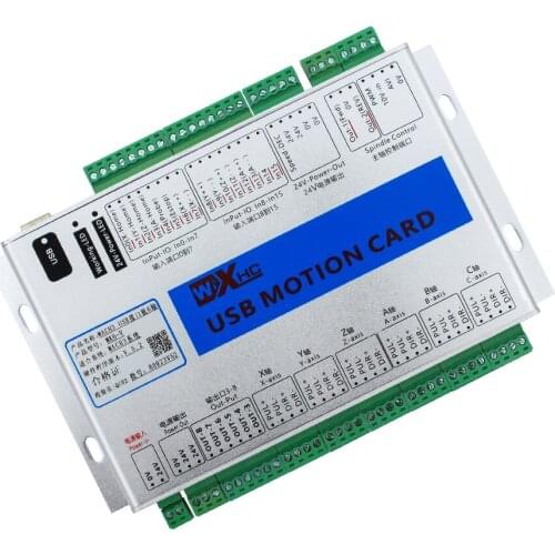 6 Axis mach3 usb CNC Motion Controller breakout board for CNC Engraving support 3m USB cables