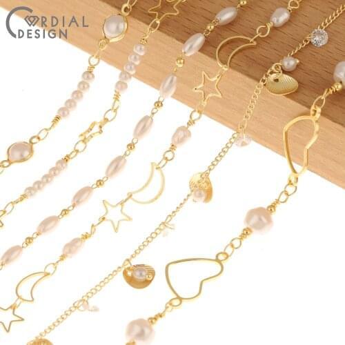 Cordial Design Necklace Accessories/DIY Chains/Hand Made/Imitation Pearl/Copper Chain Making/Jewelry Findings & Components