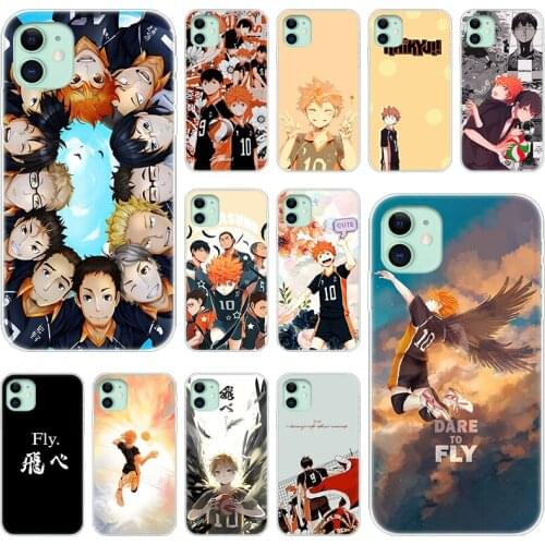 Haikyuu Hinata Attacks Anime Silicone Phone Case for Apple iPhone 12 Mini 11 Pro XS Max X XR 6 6S 7 8 Plus 5 5S SE 2020 Cover