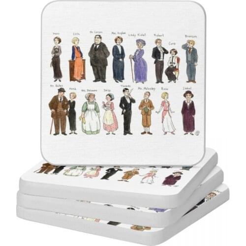 Downton A. Portraits Natural Diatomite Square Round Coaster Heat Insulation Cup Bonsai Mat Soap Toothbrush Pad Diameter 10cm