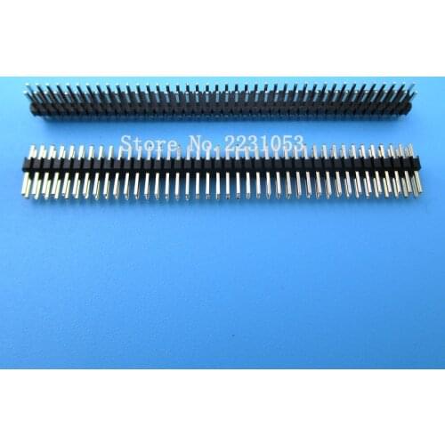 5PCS/LOT 1.27mm 40 Pin Male Double Row Pin Header Strip