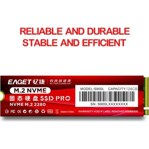 EAGET S900L SSD 128G 256G 512G 1TB External Hard Drive SSD Drive For Laptop Solid State Rive M.2 Interface Nvme Protocol