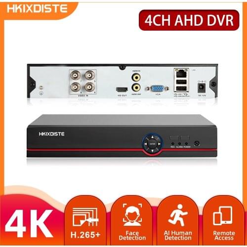 H.265 4K 4CH Hybrid DVR 8MP Day&Night Security DVR For CCTV 8MP AHD Analog IP Camera Video Surveillance DVR Recorder ONVIF XMEYE