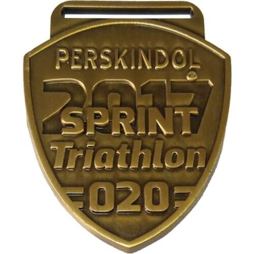 Custom Antique Brass Medal for Sport Event